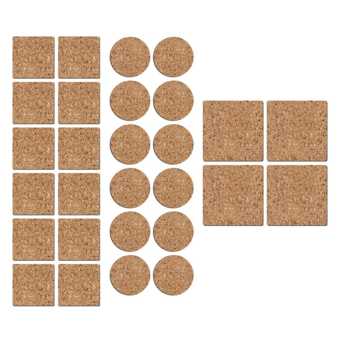 Möbeltassar i Kork - 28 delar | Hem & Hobby - Hem & Hushåll - Inredning & Dekoration - Övriga Inredningsdetaljer | Pryloteket