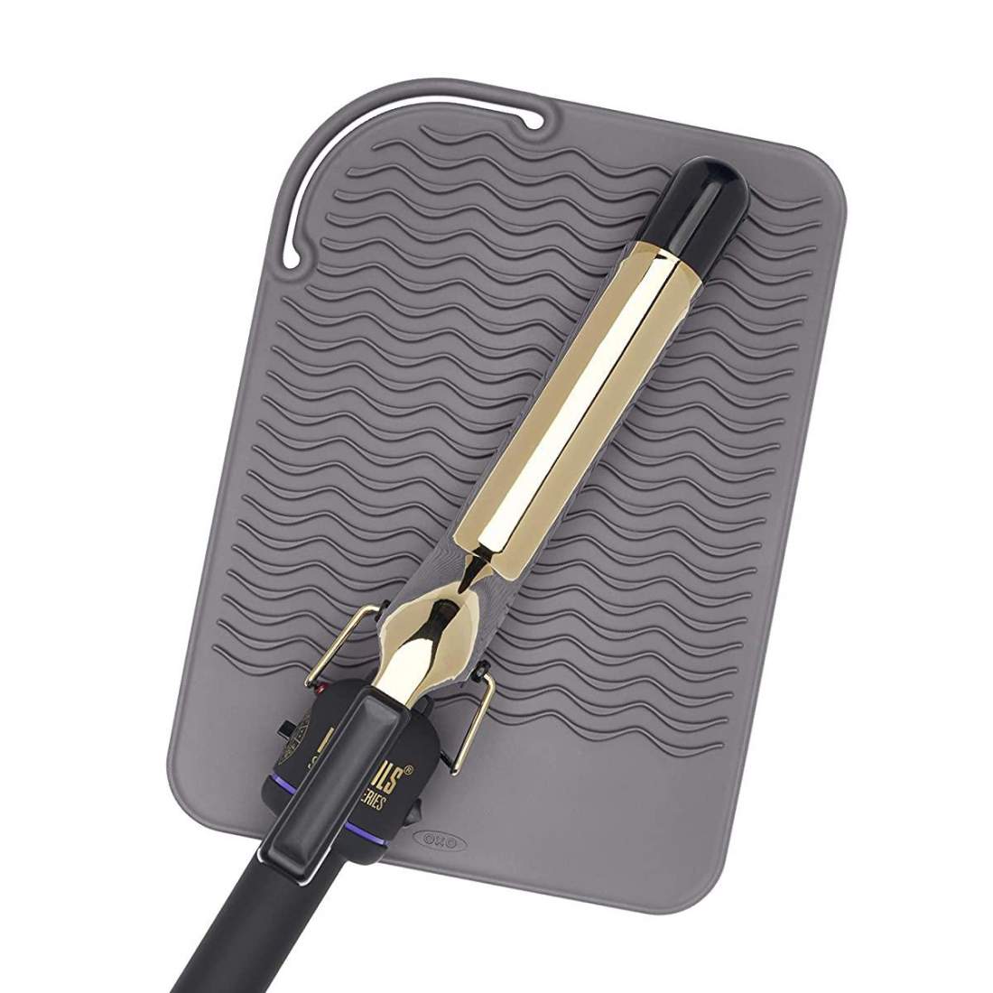 Värmebeständig Matta för Plattång - Grå | Hälsa & Skönhet - Hårvård & Styling | Pryloteket