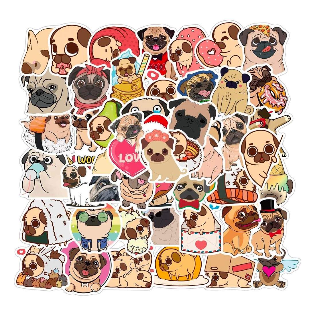 50x Klistermärken - Hundar | Leksaker & Spel - Leksaker - Rittillbehör & Pyssel - Klistermärken | Pryloteket