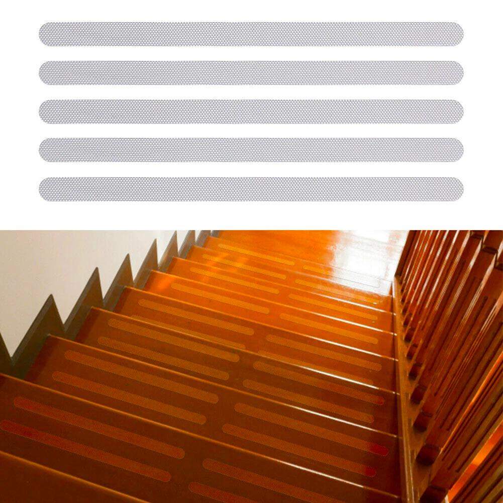 Selvklæbende skridsikre strimler til gulve - 13 dele