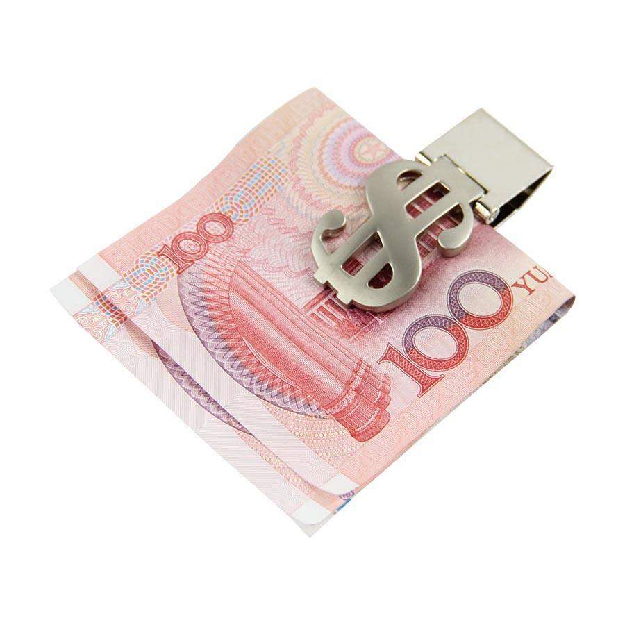 Seddelclips med Dollar symbol - Rustfrit stål