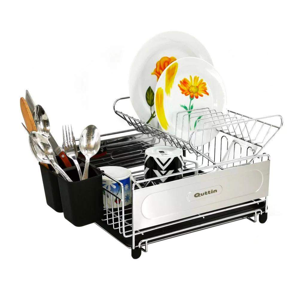 Dish rack with drip tray