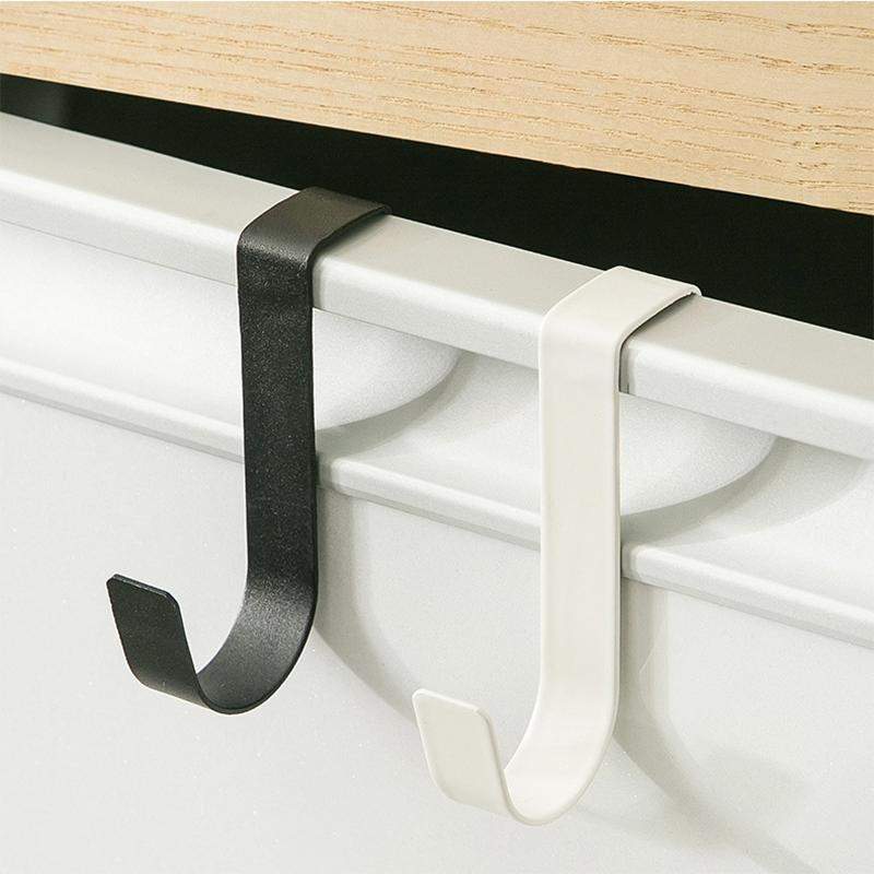 2x Hooks for Door / Cupboard door Black eStore