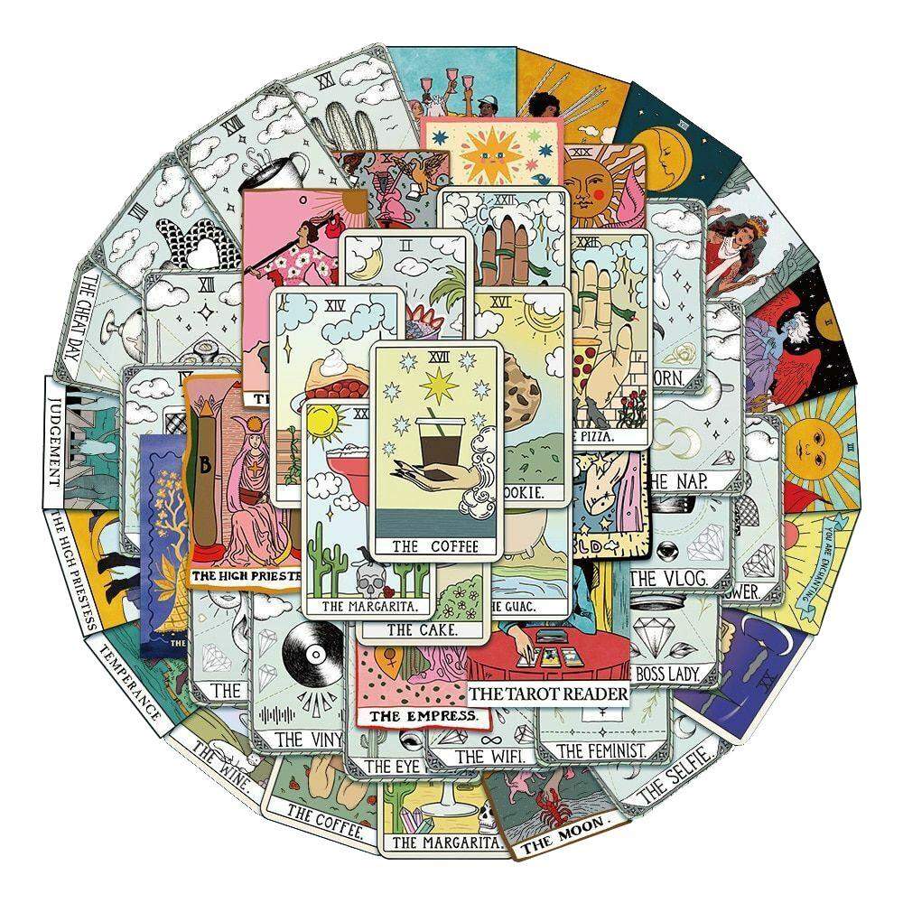 50x Klistermærker - Tarot