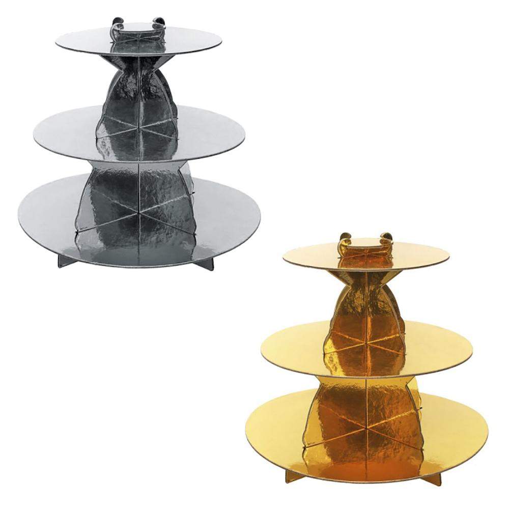 Serveringsbakke i papir til kager - Assorterede farver