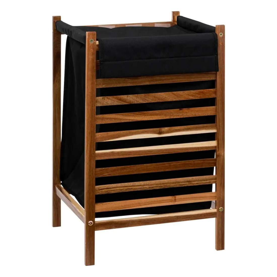 Laundry basket Acacia wood eStore