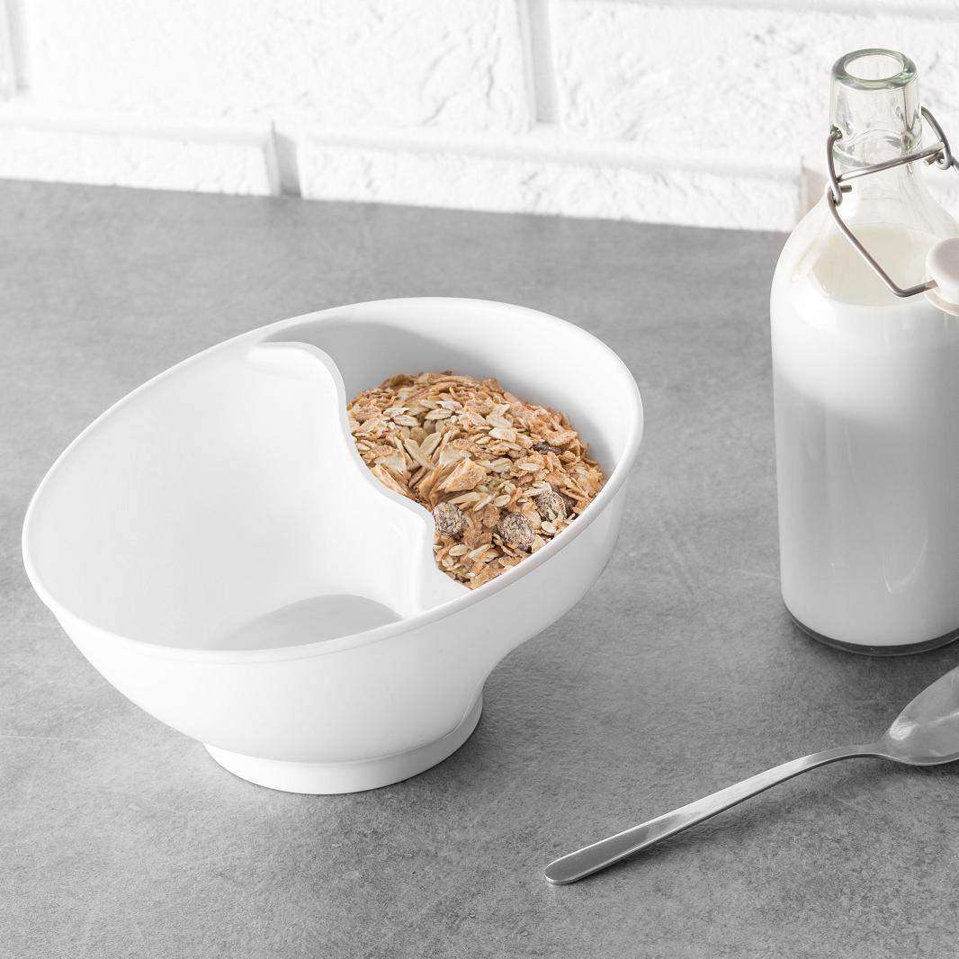 Skål för Flingor med 2 Fack | Hem & Hobby - Hem & Hushåll - Kök - Servering - Skålar | Pryloteket