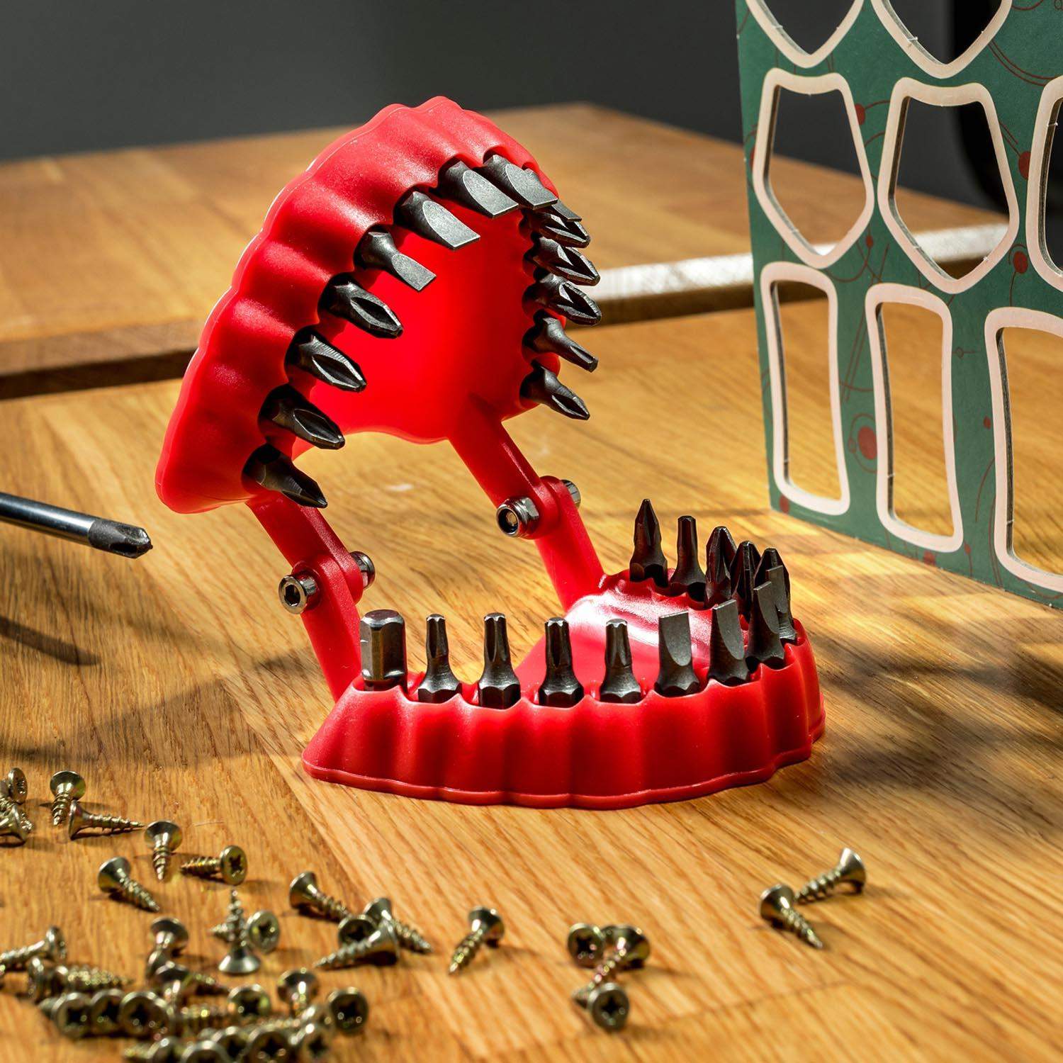 Bitsæt med holder formet som løse tænder - 28 dele billede