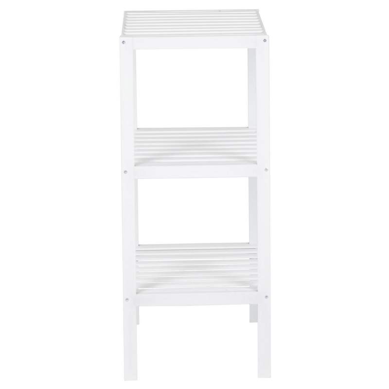 Storage shelf in Bamboo, 3 Shelves White eStore