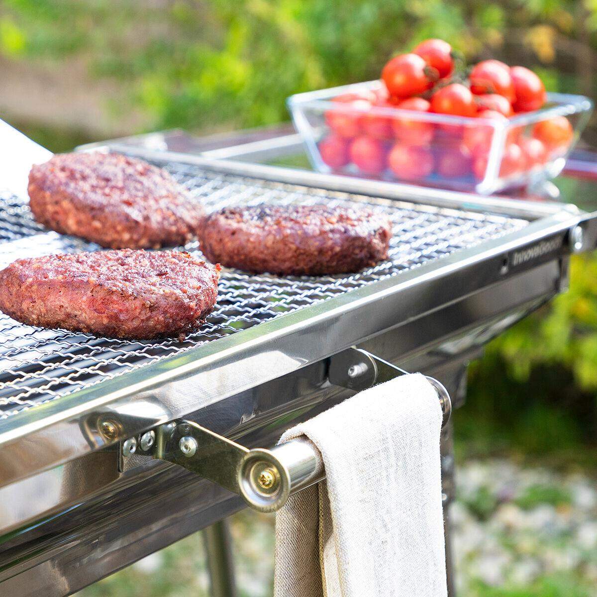 Portable Charcoal Grill Collapsible Stainless Steel