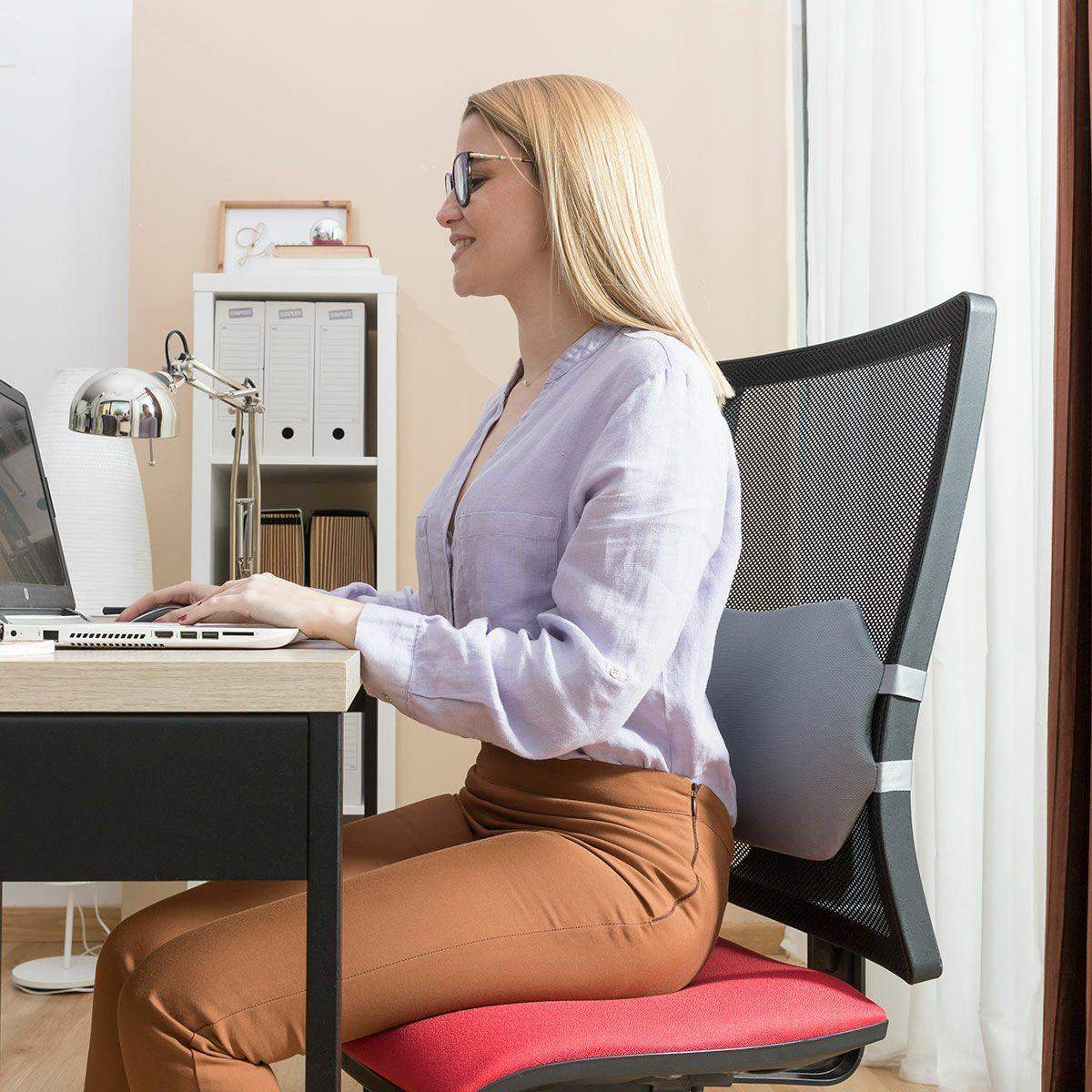 Trykaflastende pude til lændehvirvelsøjlen