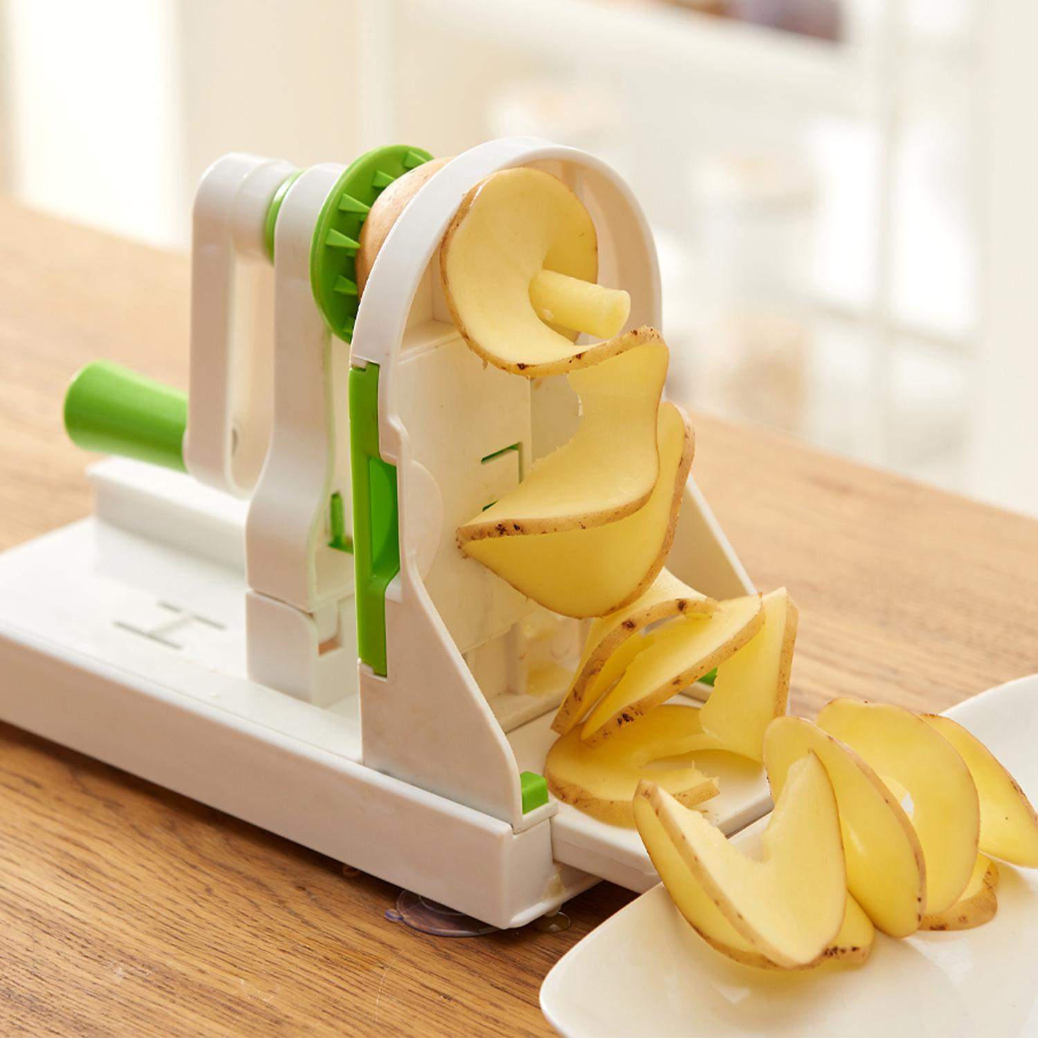 Grøntsagsspiralizer - 4 udskiftelige blade - Rustfrit stål