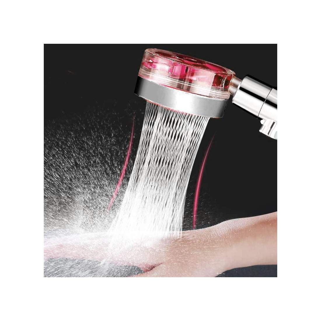 Duschmunstycke med Rengöringsfilter - Rosa