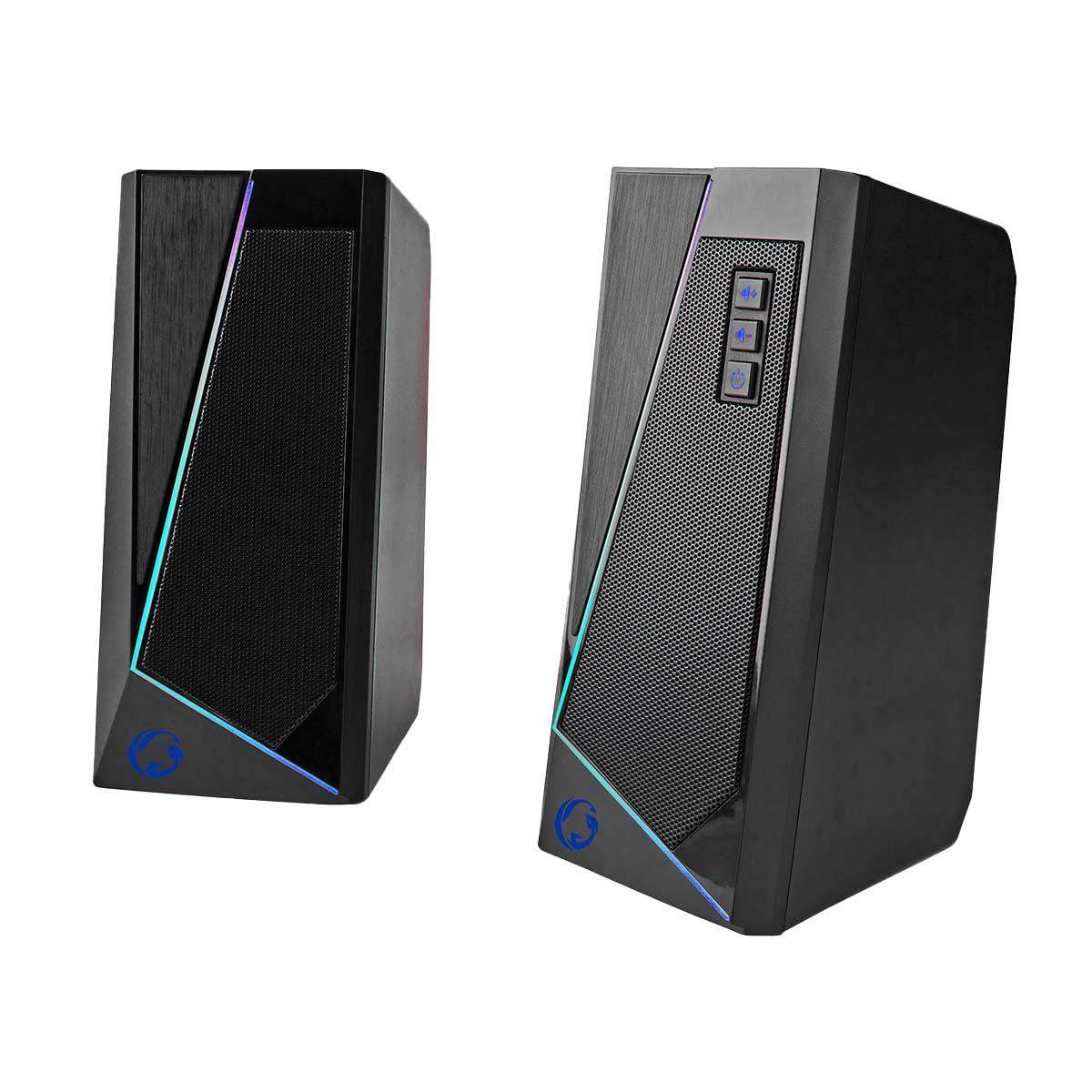 Alternativ bild 1 för Nedis Gaming GSPR31020BK - speakers - for PC - 2.0-kanals