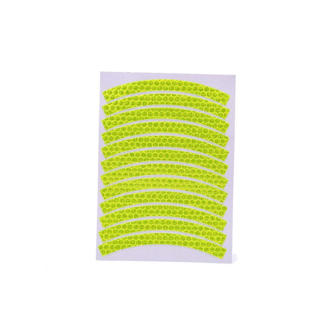 12x Refleks-striber til cykelhjul - gul