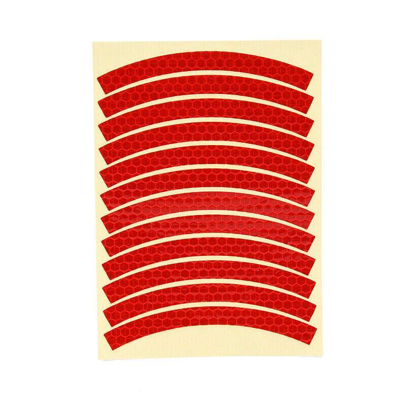 12x Reflex-stripes för Cykelhjul - Röd | Sport & Fritid - Cykeltillbehör | Pryloteket