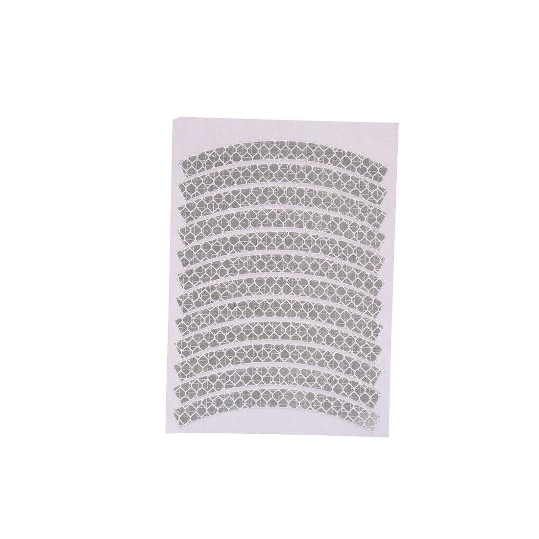 12x Refleks-striber til cykelhjul - Hvid