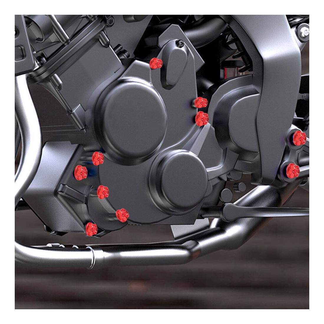 Skruvskydd för Motorcykel - 30 st - Röd | Sport & Fritid | Pryloteket