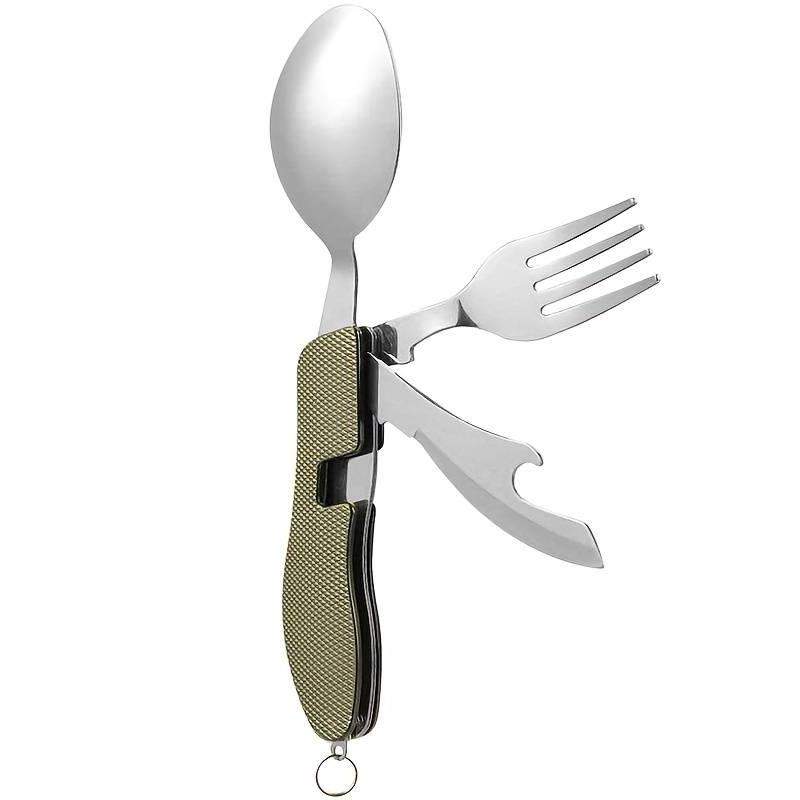 Hopfällbart Bestickset - 4-i-1 | Hem & Hobby - Hem & Hushåll - Kök - Servering - Bestick | Pryloteket