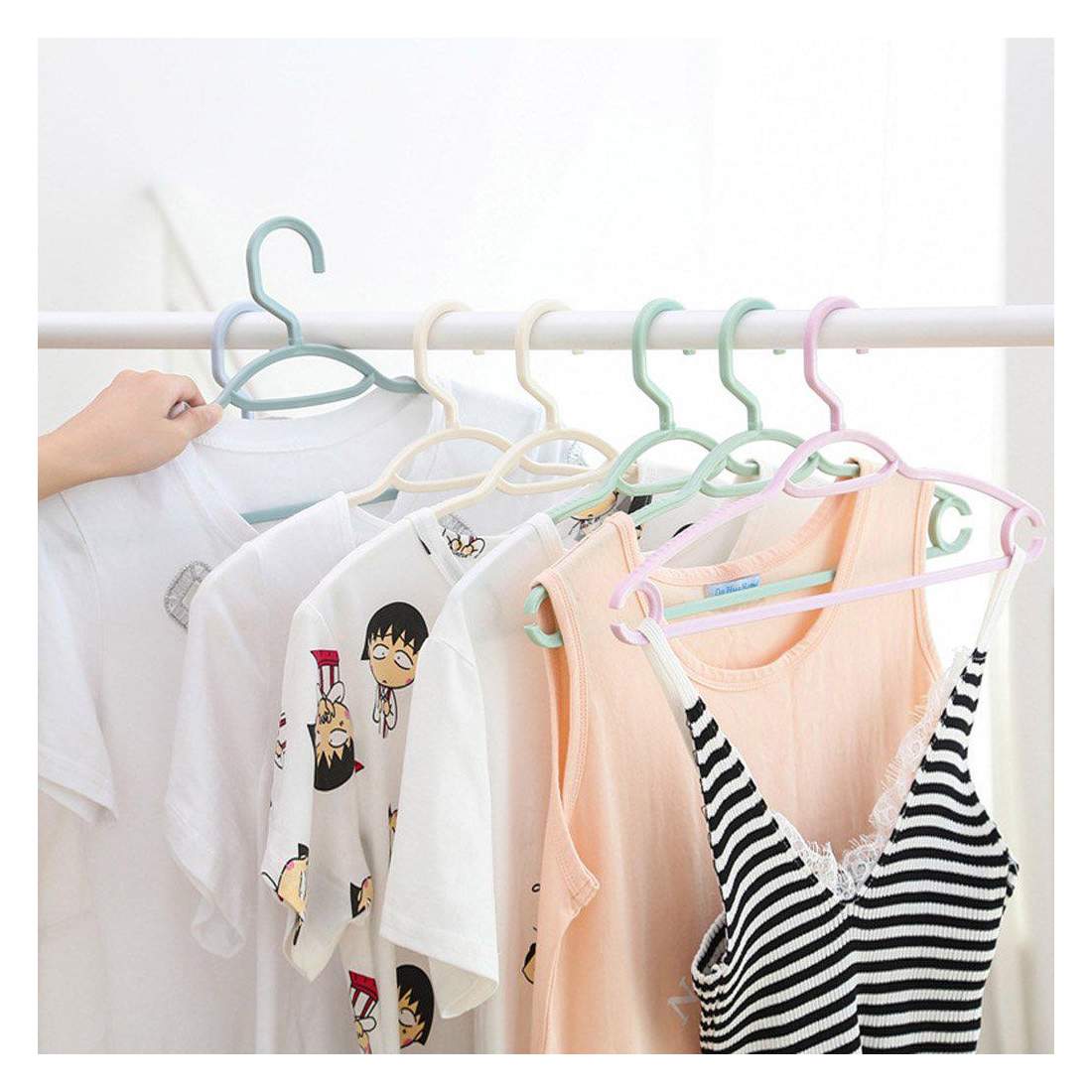 5x Halkfria Galgar - Blå | Hem & Hobby - Hem & Hushåll - Förvaring & Organisering - Klädkrokar & Klädhängare | Pryloteket