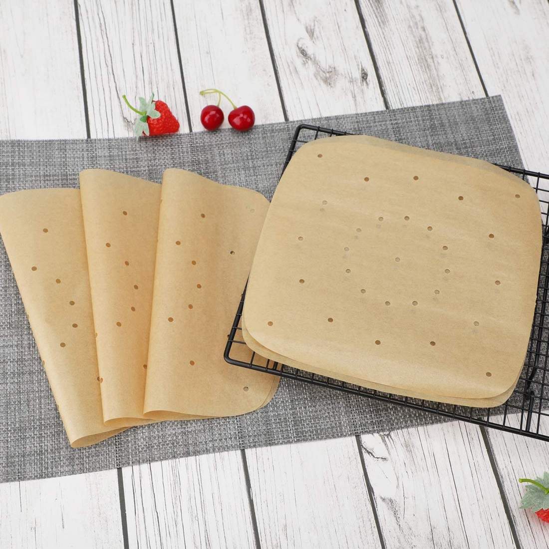 100x Bakplåtspapper för Airfryer | Hem & Hobby - Hem & Hushåll - Kök - Köksredskap - Övriga Köksredskap | Pryloteket