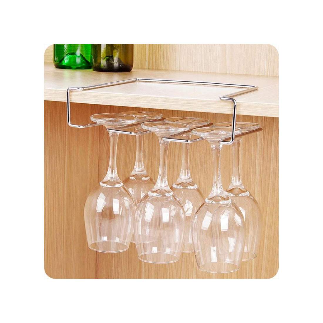 Wine glass hanger for 6 wine glasses eStore