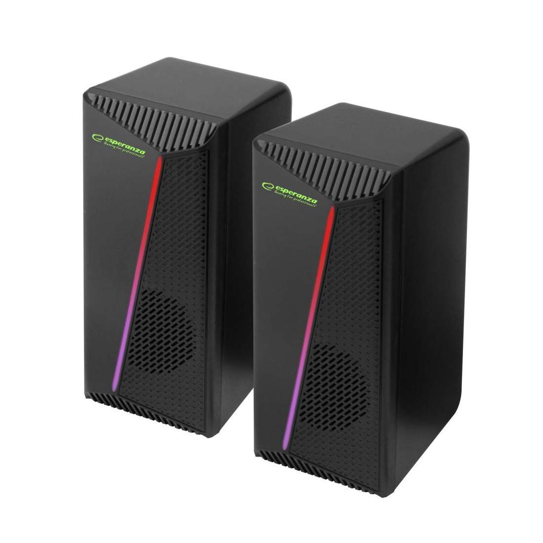 Esperanza - 2.0 USB Högtalare med RGB LED i Regnbågens Färger | Elektronik - Ljud & Bild - Högtalare - Stereo Högtalare | Pryloteket