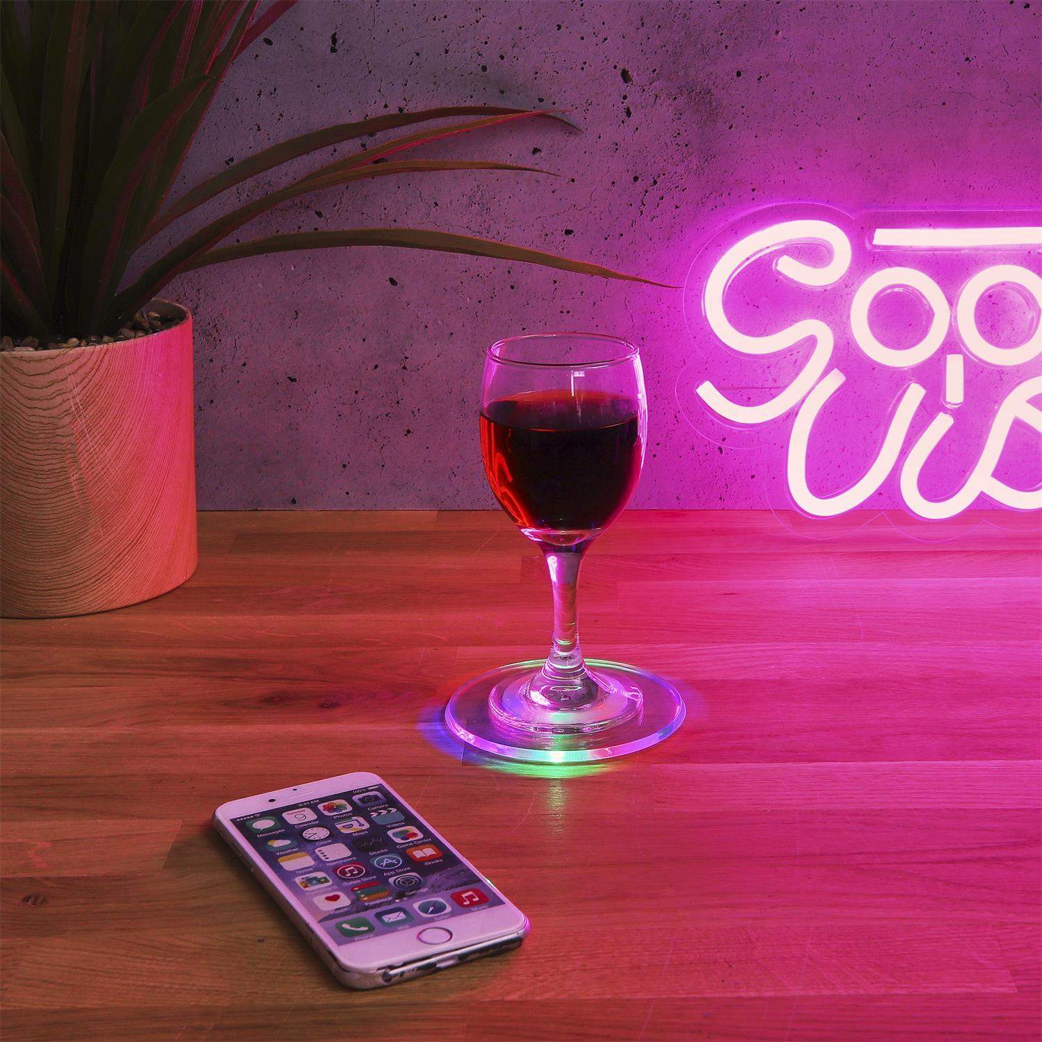 Glasbelægning med LED-belysning - 10 cm