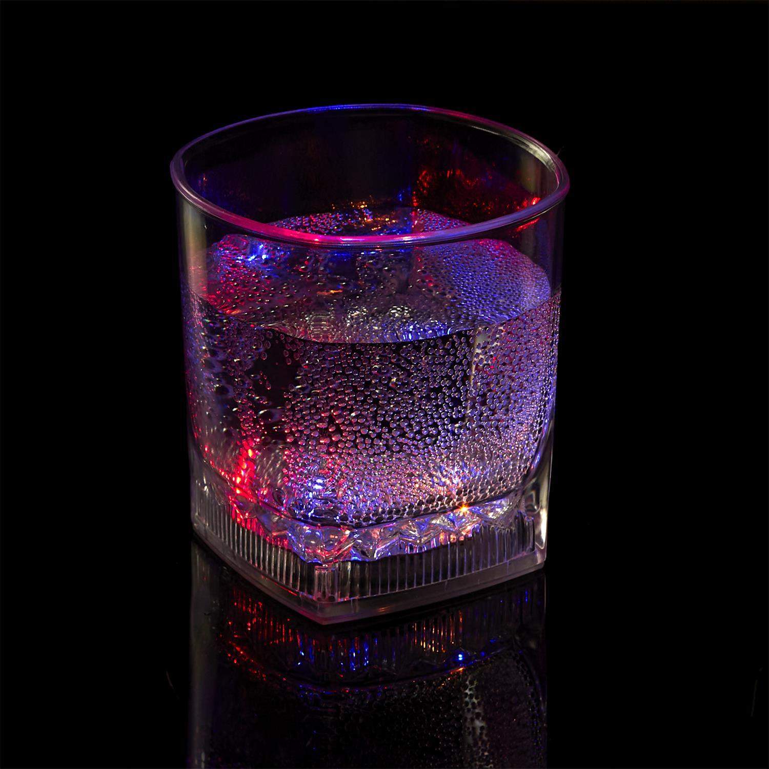 Festligt glas med LED-lamper