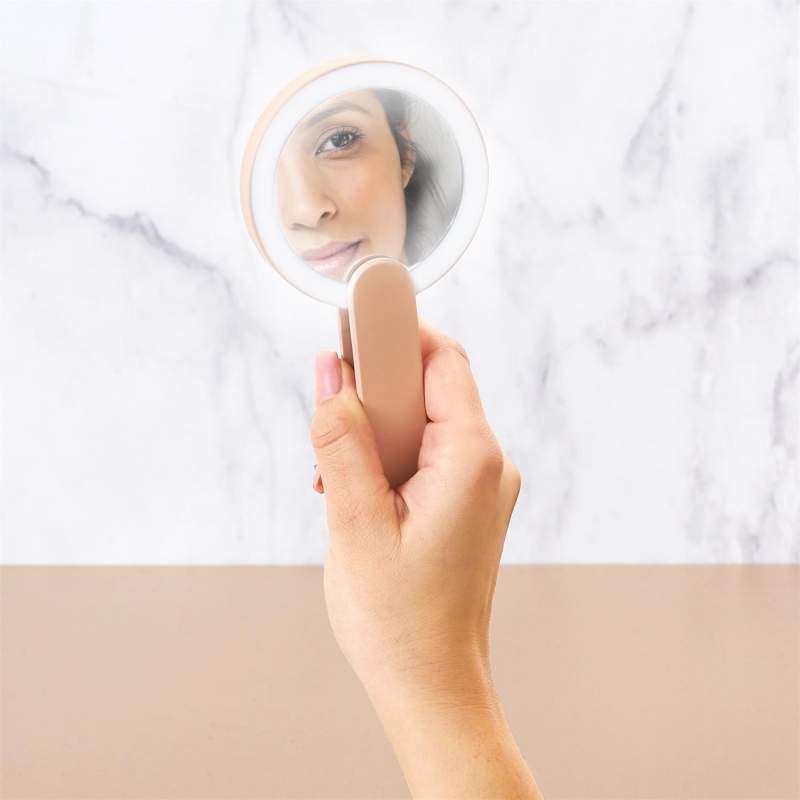 Pocket mirror with LED lighting USB eStore