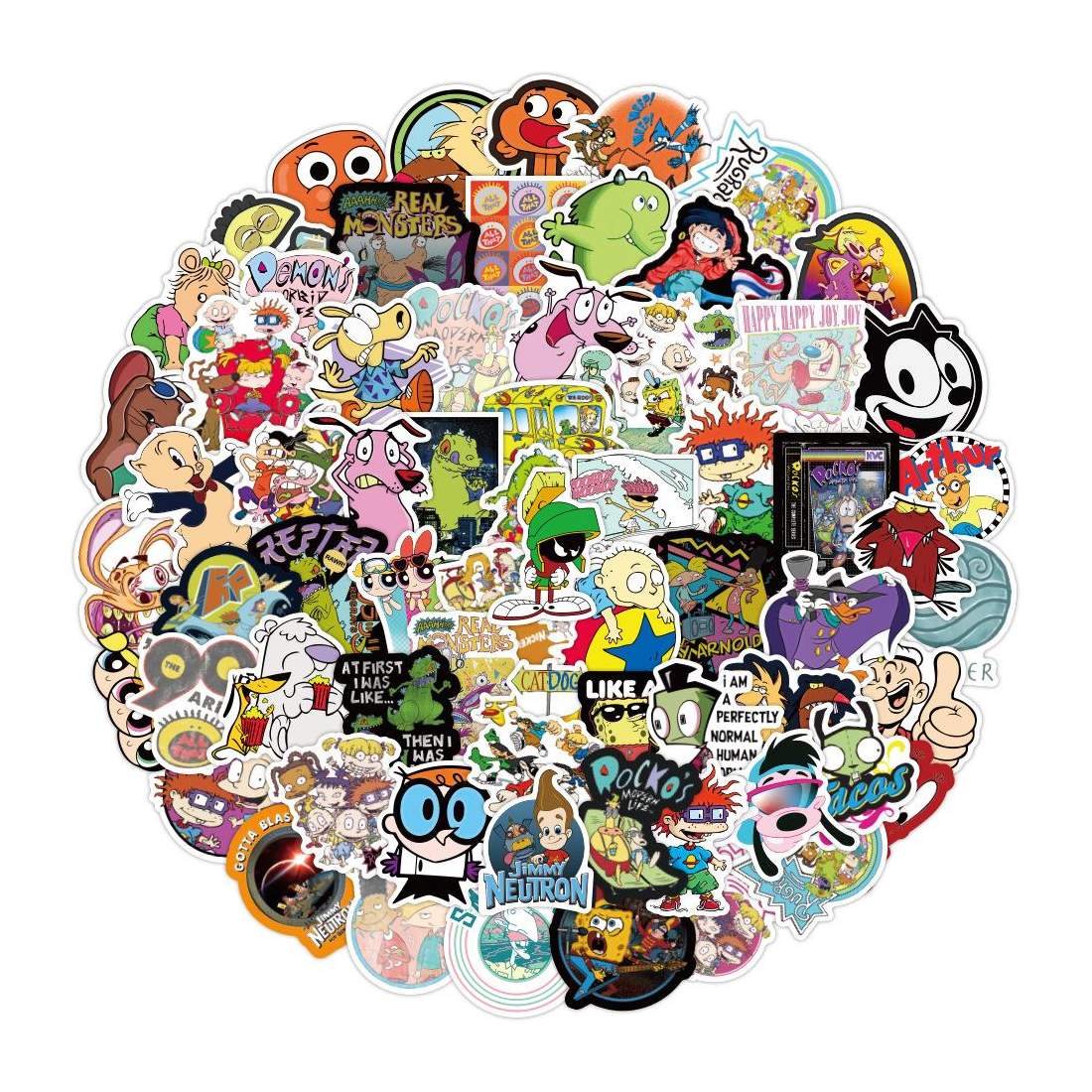 Klistermärken 90-tal - 50 st | Leksaker & Spel - Leksaker - Rittillbehör & Pyssel - Klistermärken - Klistermärken Barn | Pryloteket