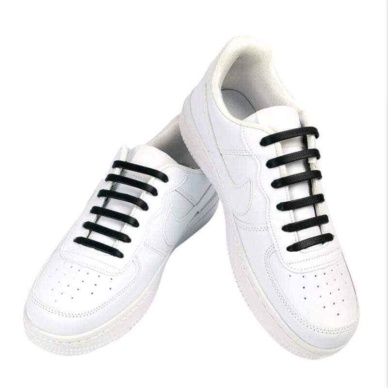 Elastiske snørebånd - sort 16 stk