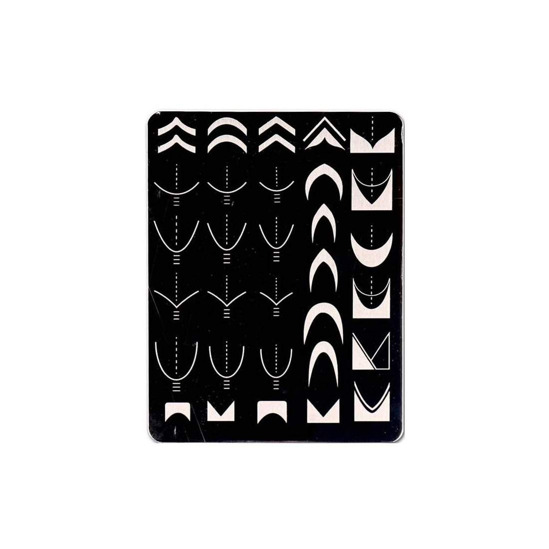 Negleskabeloner til neglekunst - fransk manicure