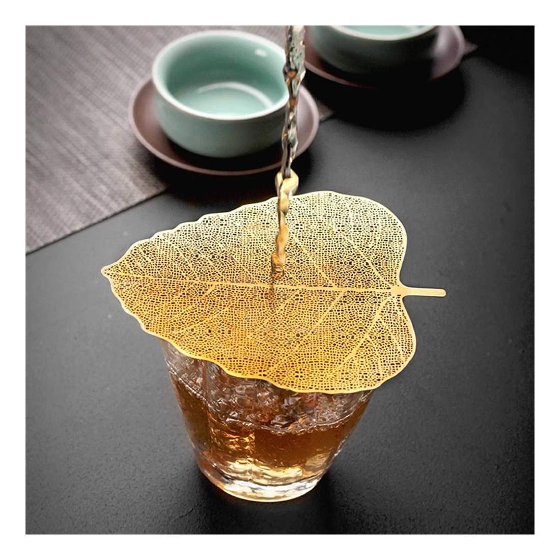 Tesil Blad - Guld | Hem & Hobby - Hem & Hushåll - Kök - Köksredskap - Kaffe & Te - Tetillbehör | Pryloteket