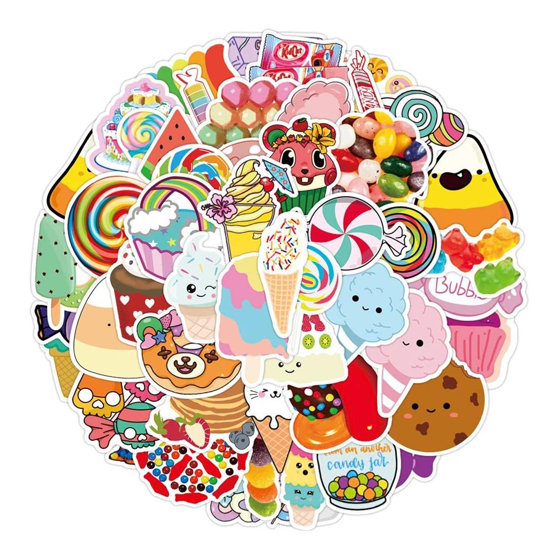 Klistermärken - Godis - 50 st | Leksaker & Spel - Leksaker - Rittillbehör & Pyssel - Klistermärken | Pryloteket