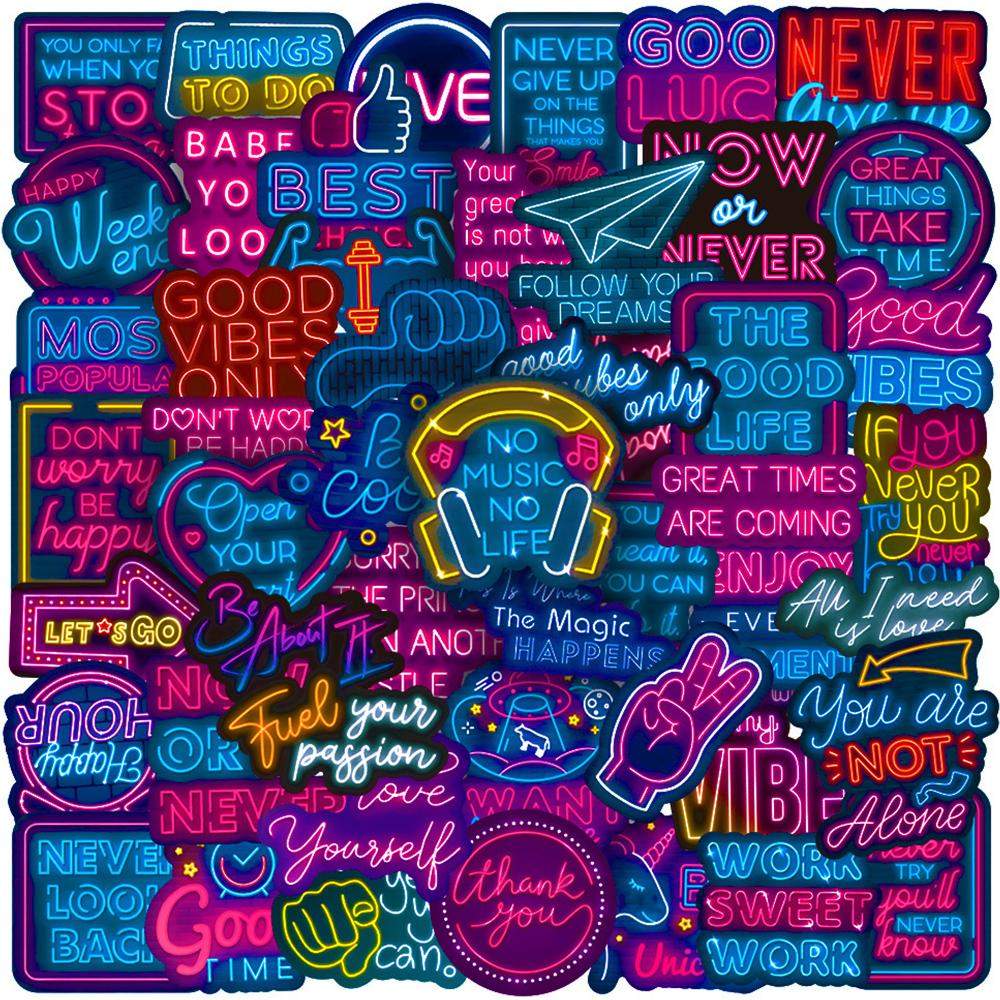 Klistermärken - Peppande Citat - 50 st | Leksaker & Spel - Leksaker - Rittillbehör & Pyssel - Klistermärken | Pryloteket