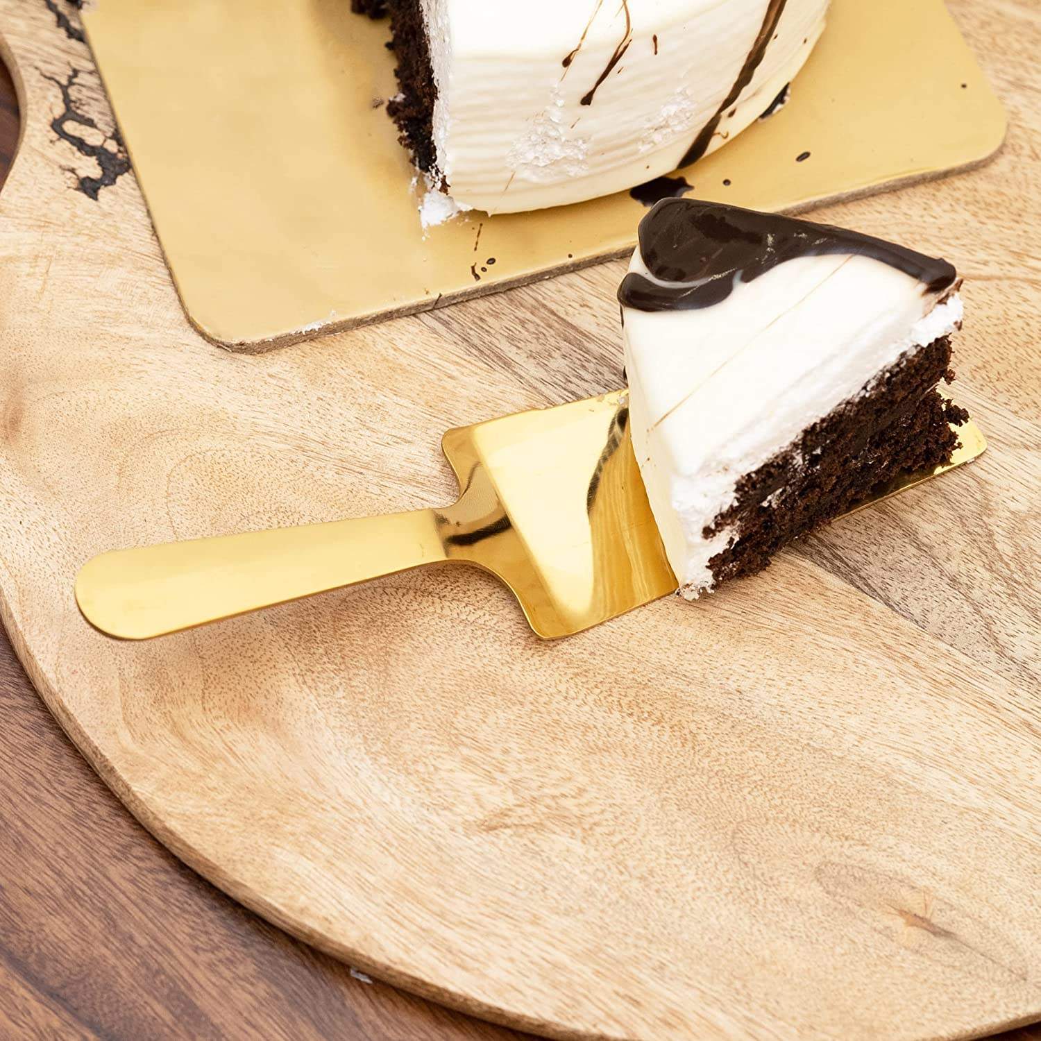 Guldlig kagespade - rustfrit stål