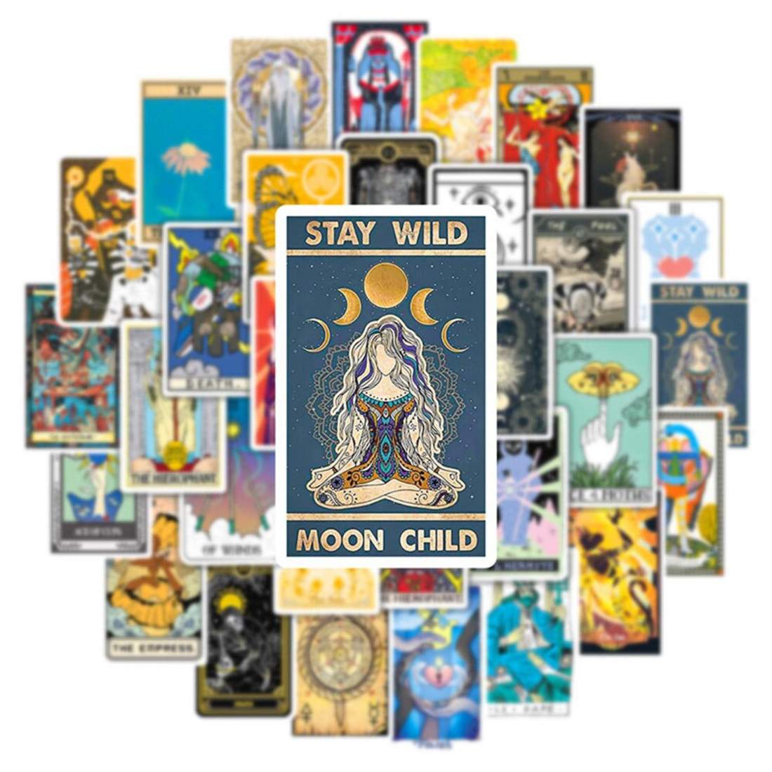 Klistermärken - Tarot - 50 st | Leksaker & Spel - Leksaker - Rittillbehör & Pyssel - Klistermärken | Pryloteket