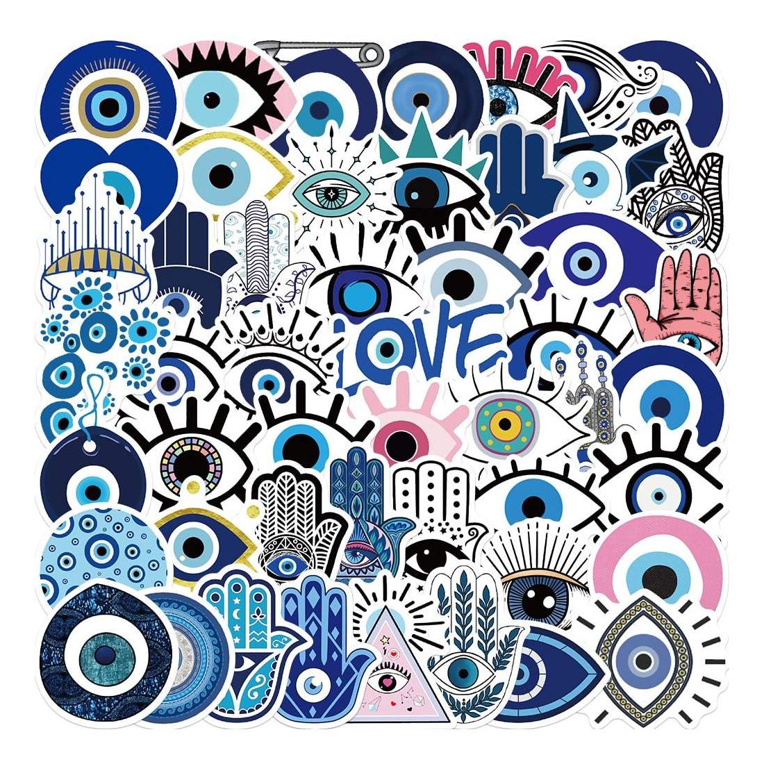 Klistermärken - Coola Ögon - 50 st | Leksaker & Spel - Leksaker - Rittillbehör & Pyssel - Klistermärken | Pryloteket