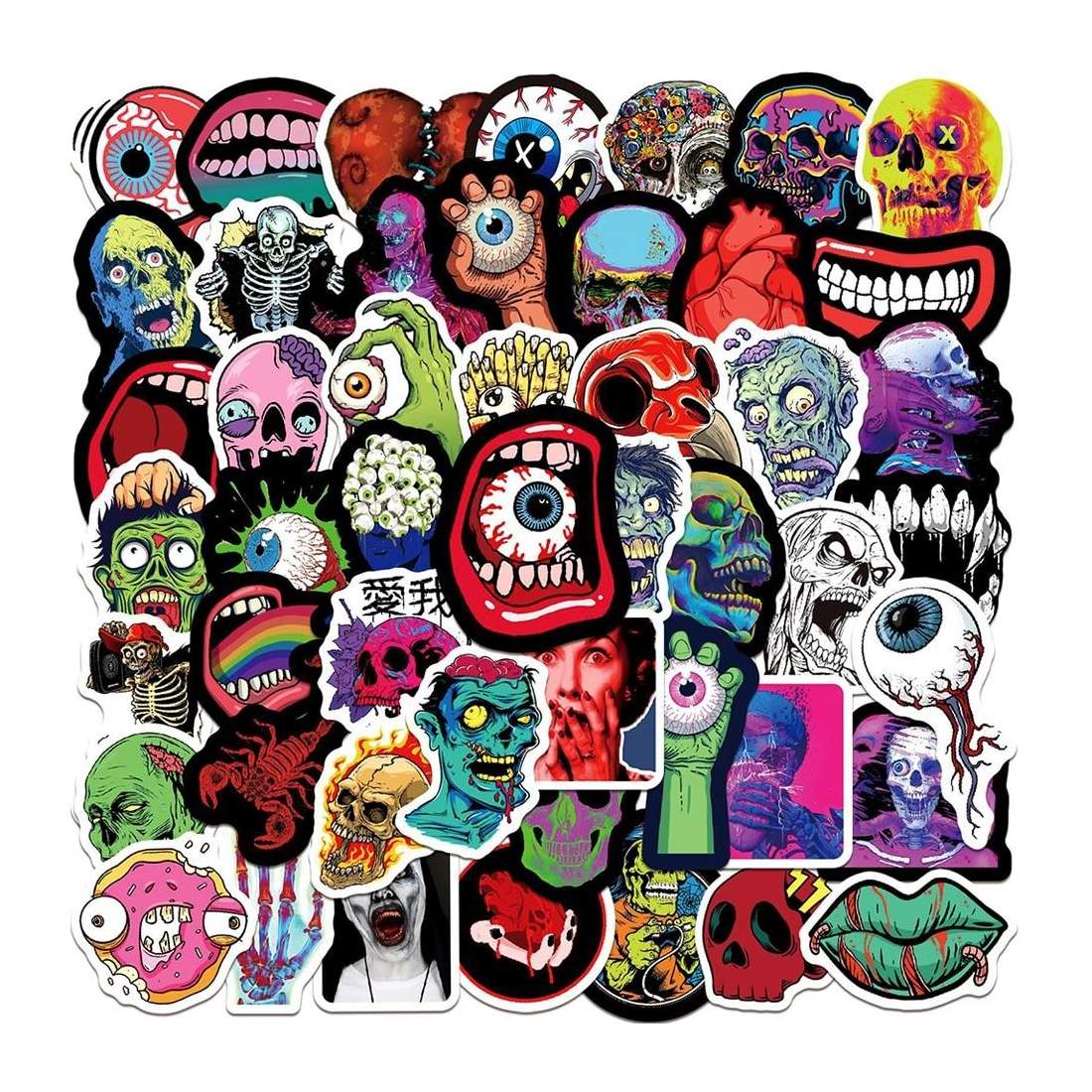 Klistermärken - Zombies - 50 st | Leksaker & Spel - Leksaker - Rittillbehör & Pyssel - Klistermärken | Pryloteket