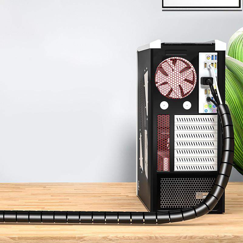 Fleksibel kabelbeskyttelse - 16 mm - sort