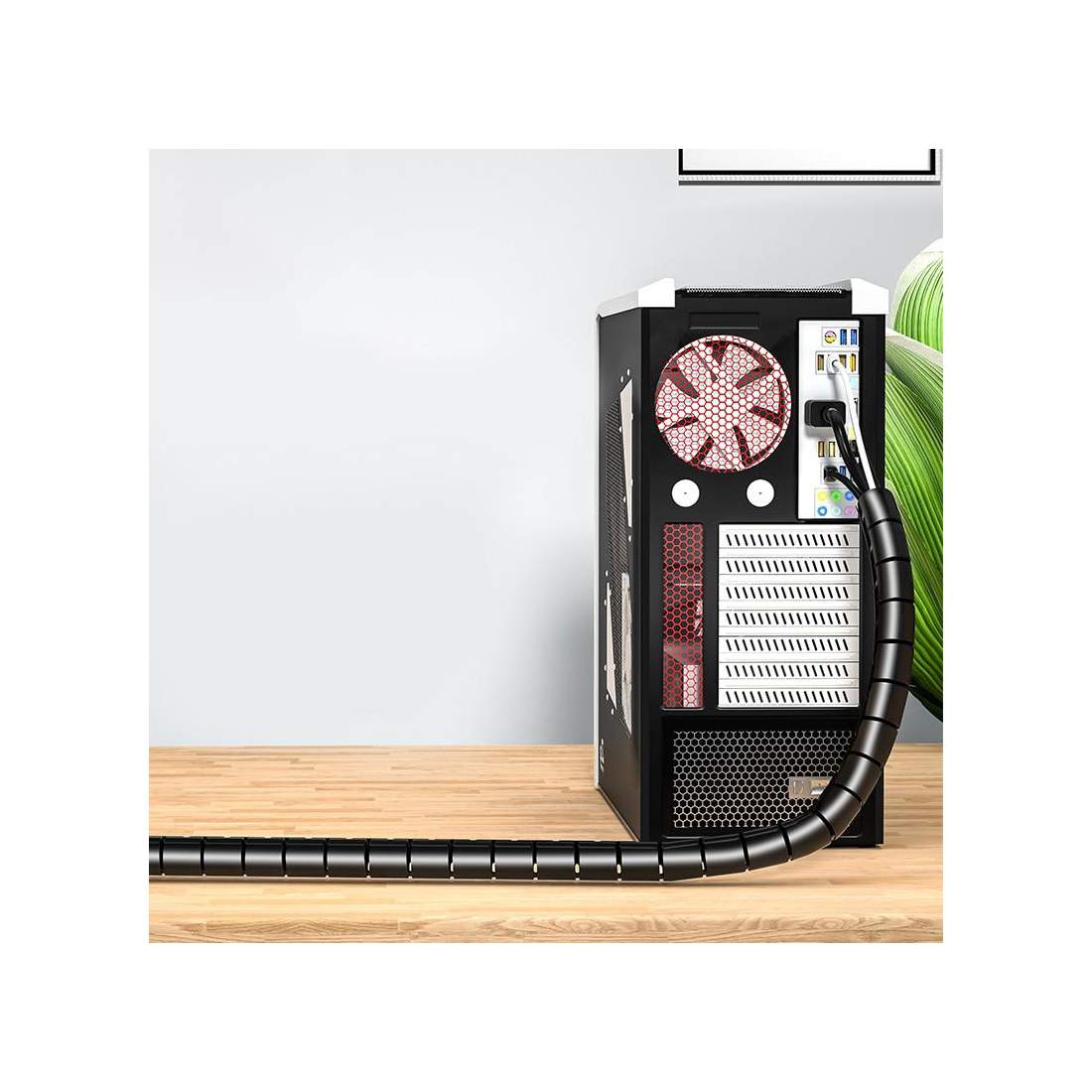 Flexibelt Kabelskydd - 16 mm - Svart | Elektronik - Kablar & Adaptrar - Övrigt | Pryloteket