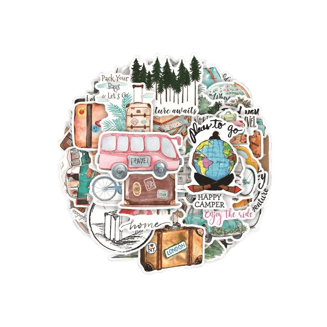 Klistermärken med Resemotiv - 50 st | Leksaker & Spel - Leksaker - Rittillbehör & Pyssel - Klistermärken | Pryloteket