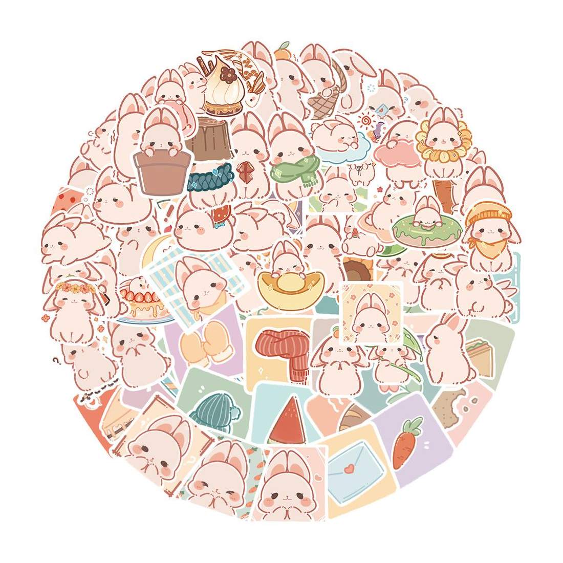 Klistermärken - Gulliga Djur - 50 st | Leksaker & Spel - Leksaker - Rittillbehör & Pyssel - Klistermärken | Pryloteket