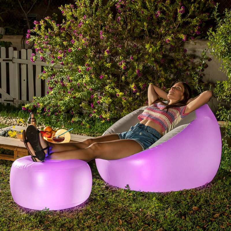 Inflatable armchair with LED lighting eStore