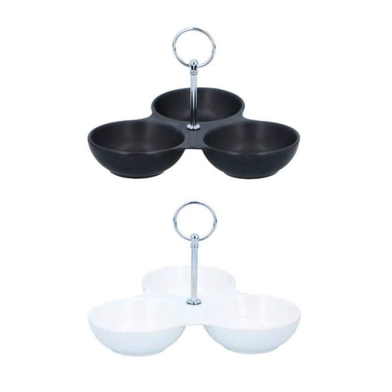 Snack skål med 3 sektioner - Sælges tilfældigt