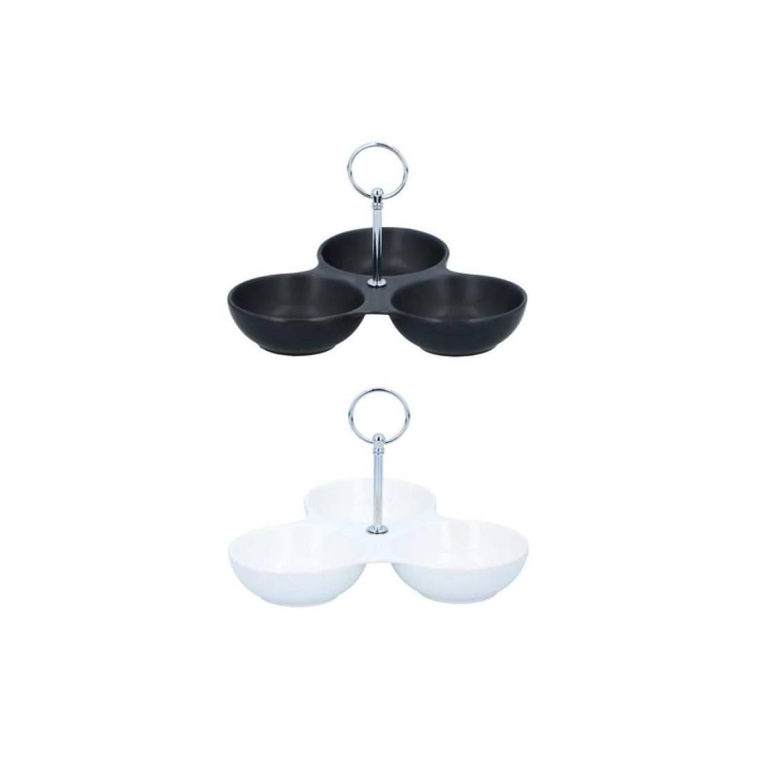 Snacksskål med 3 Sektioner - Säljs slumpmässigt | Hem & Hobby - Hem & Hushåll - Kök - Servering - Skålar | Pryloteket