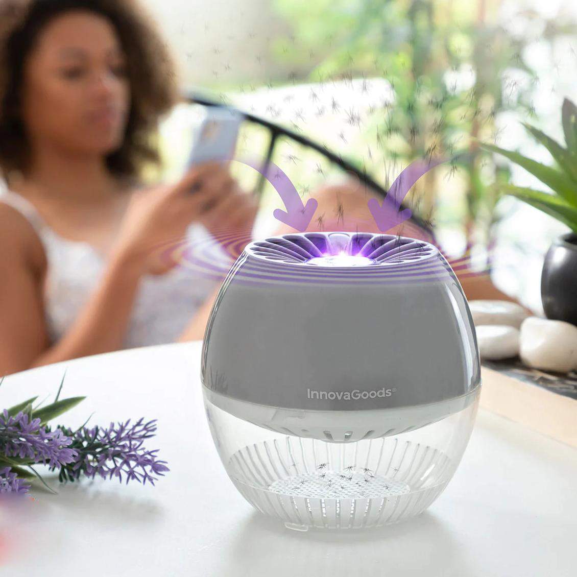 Myggeafvisende lampe - Lugt- og kemikaliefri