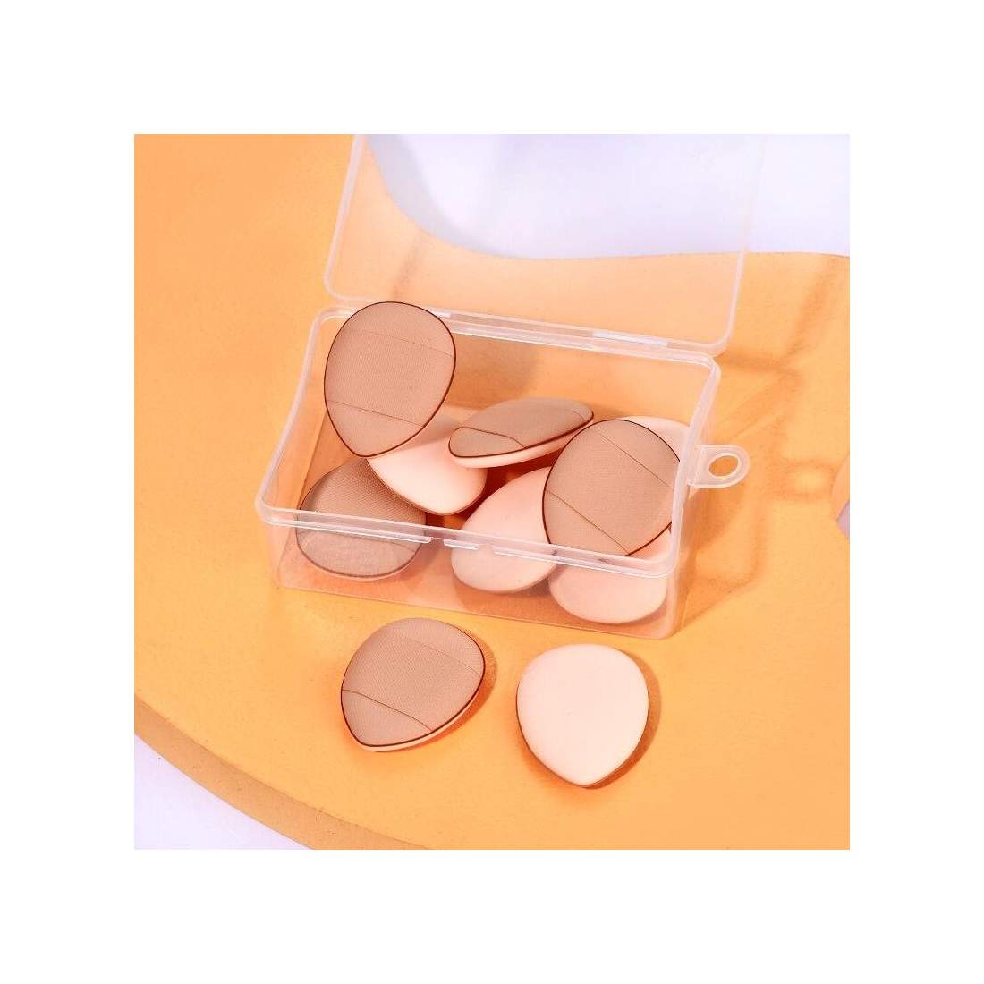 Sminksvampar - Placeras på Fingrarna - 10 st | Hälsa & Skönhet - Smink & Tillbehör - Sminkborstar & Tillbehör | Pryloteket