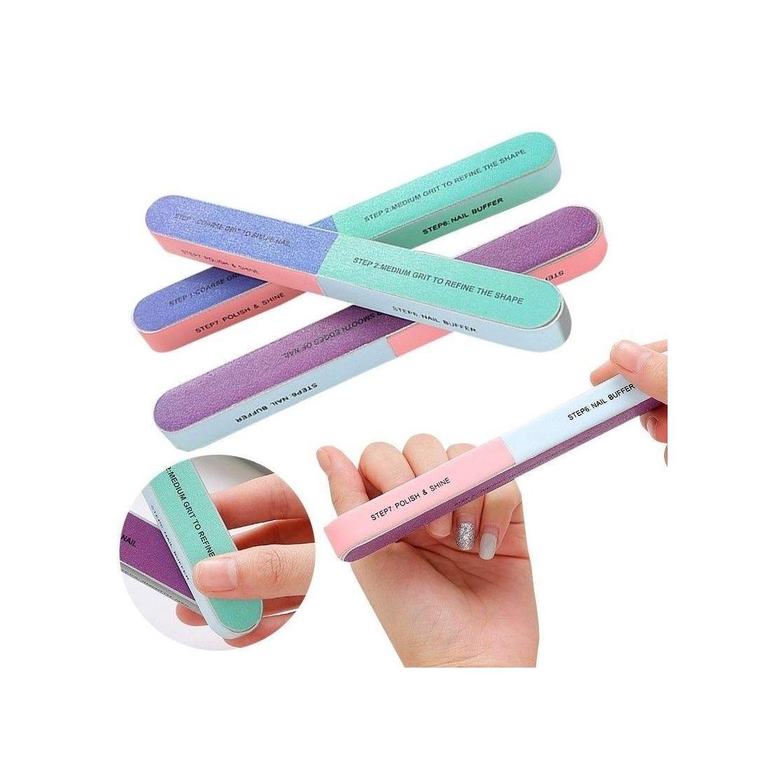 Nagelfil med 7 Slipytor | Hälsa & Skönhet - Nagelvård - Manikyr & Nagelvård | Pryloteket